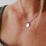 HAND STAMPED PAW PRINT NECKLACE