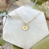 HAND STAMPED BUTTERFLY NECKLACE
