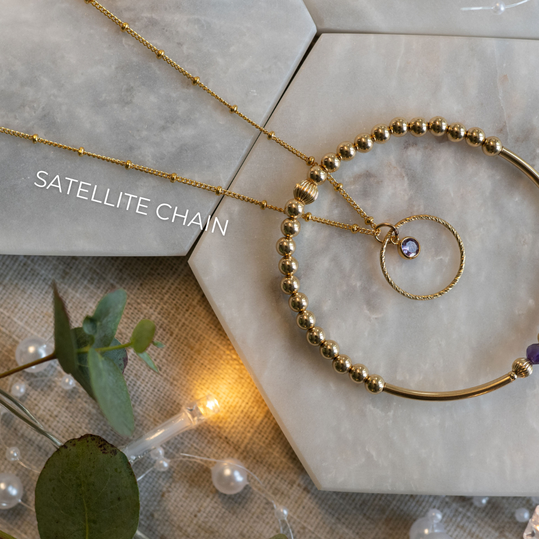 Birth Flower Necklace & Earring Gift Set - Gold Filled
