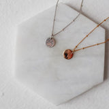 HAND STAMPED PAW PRINT NECKLACE