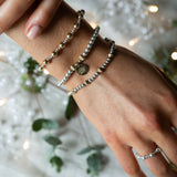 BEADED BIRTH FLOWER BRACELET - GOLD FILLED
