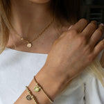 Birth Flower Necklace And Birth Flower Bracelet