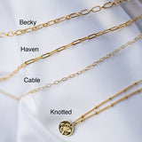 FORGET ME NOT NECKLACE - CHOICE OF CHAIN