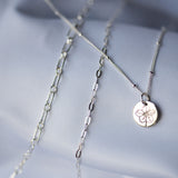 FORGET ME NOT NECKLACE - CHOICE OF CHAIN