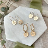 HAND STAMPED BUTTERFLY EARRINGS