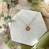 HAND STAMPED BUTTERFLY NECKLACE