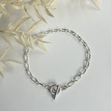 STERLING SILVER BECKY TOGGLE BRACELET