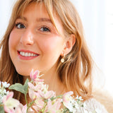BIRTH FLOWER HINGED EARRING