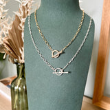 STERLING SILVER 'BECKY' TOGGLE CHAIN