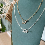 18K GOLD FILLED 'BECKY' TOGGLE NECKLACE