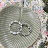 MOTHER OF PEARL STACKING RINGS