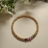 BIRTHSTONE BRACELET - GOLD FILLED