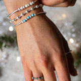 NAOMI & SARAH BRACELET STACK WITH NAOMI RING - STERLING SILVER