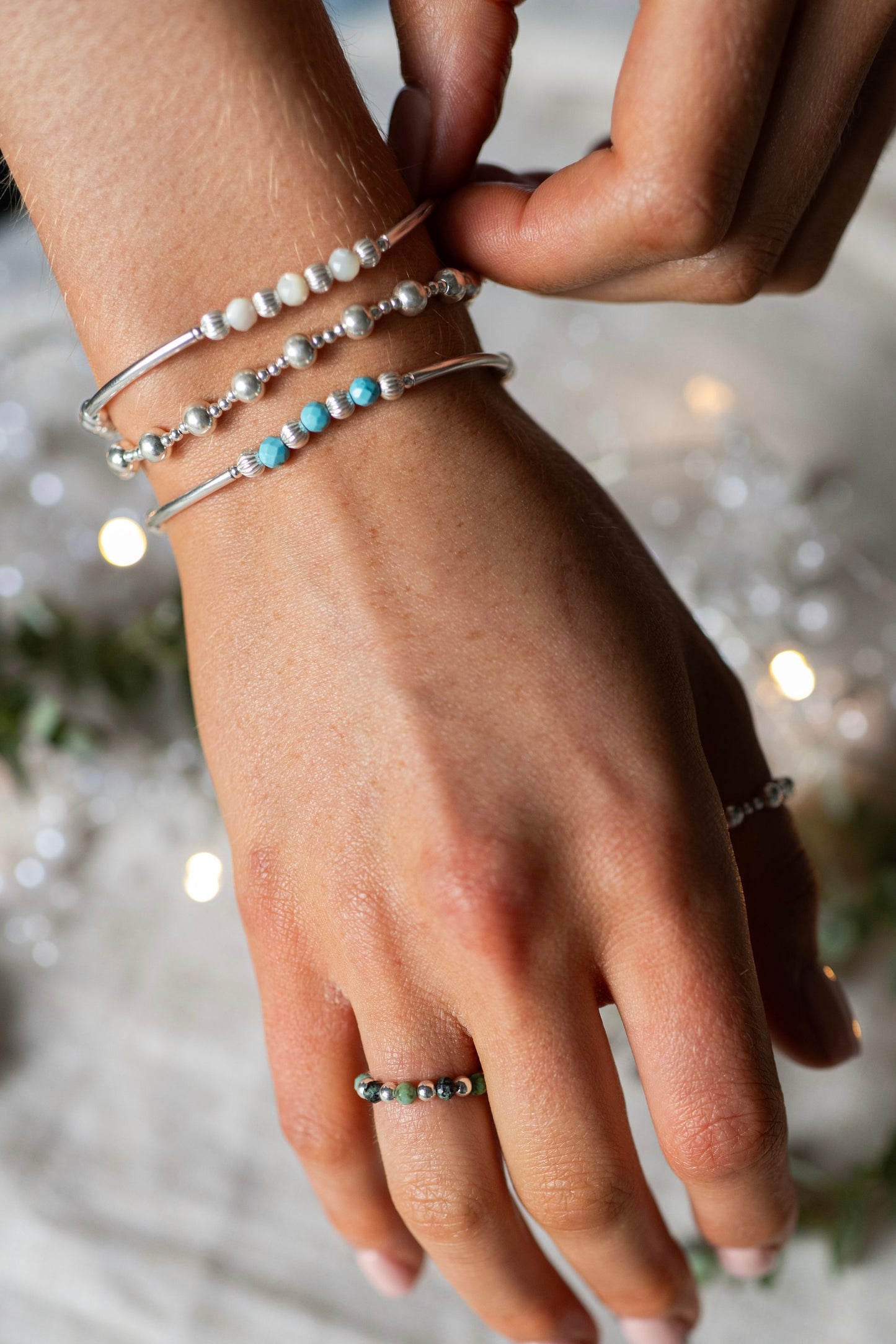 Sterling Silver Sarah Birthstone Bracelet