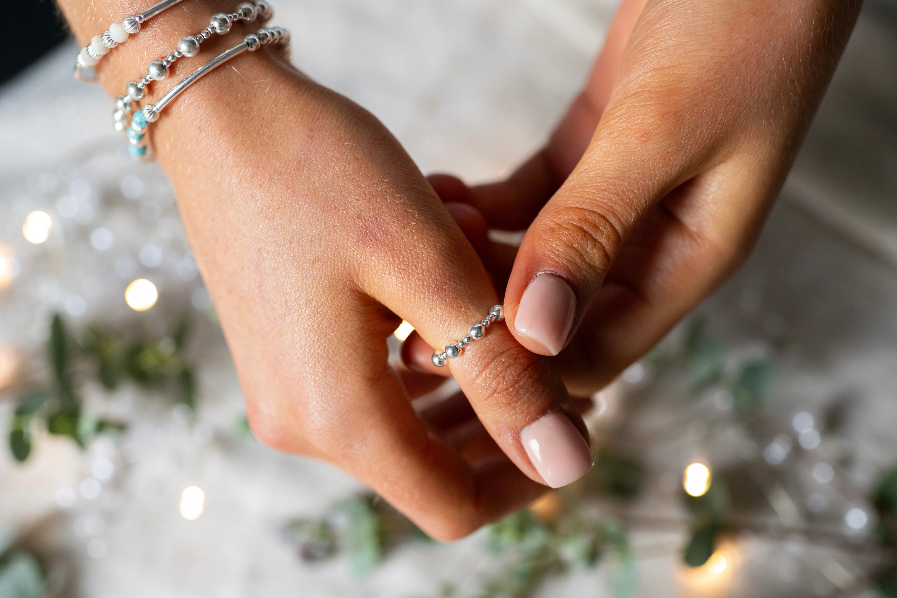 Birthstone Stacking Bracelets & Stacking Ring