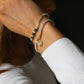 Birth Flower & Birthstone Bracelet Stack - Sterling Silver Gift Set