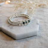 SARAH BIRTHSTONE BRACELET - STERLING SILVER