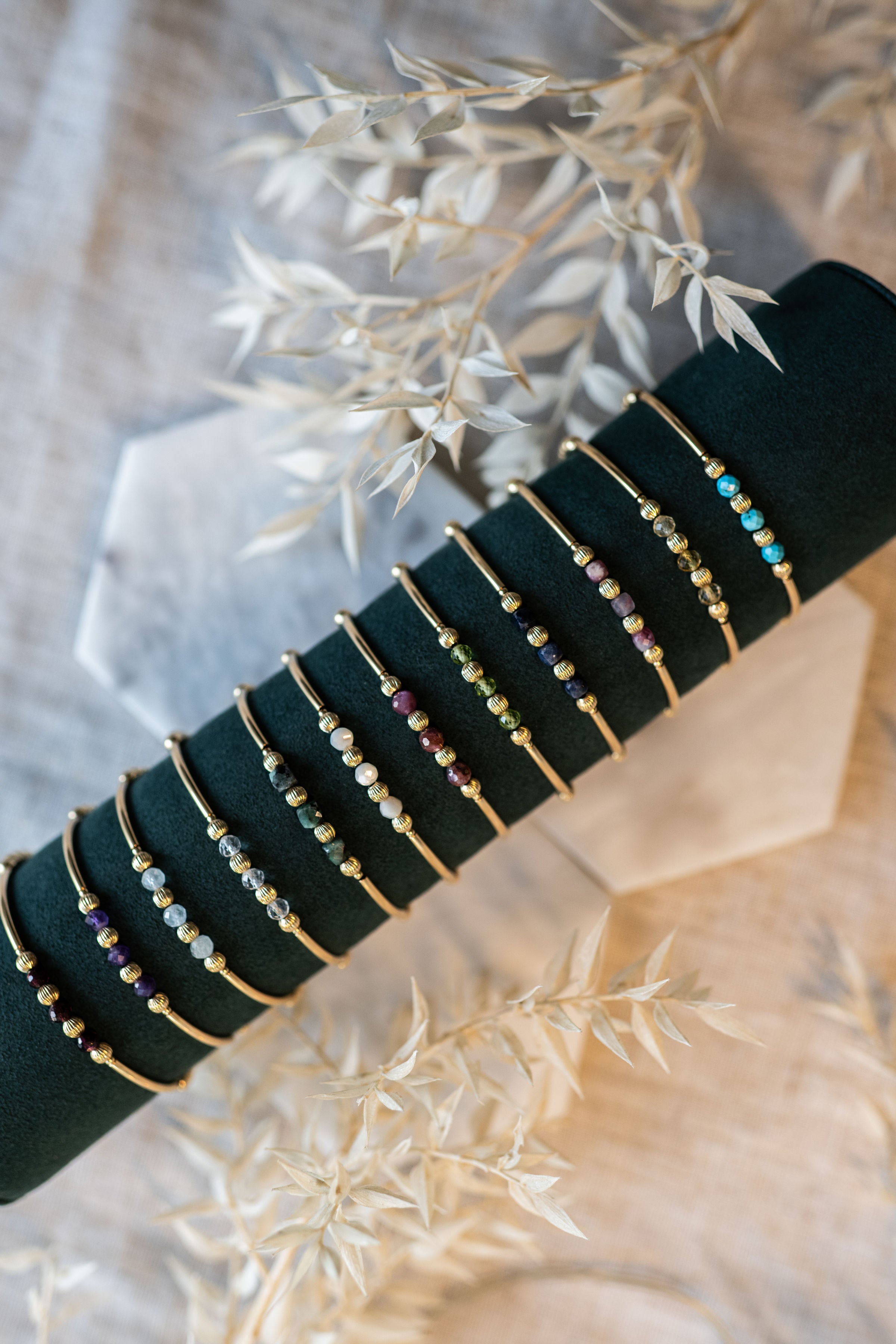 Birthstone Stacking Bracelets