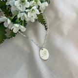 CLASSIC OVAL INITIAL PENDANT