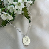 CLASSIC OVAL INITIAL PENDANT