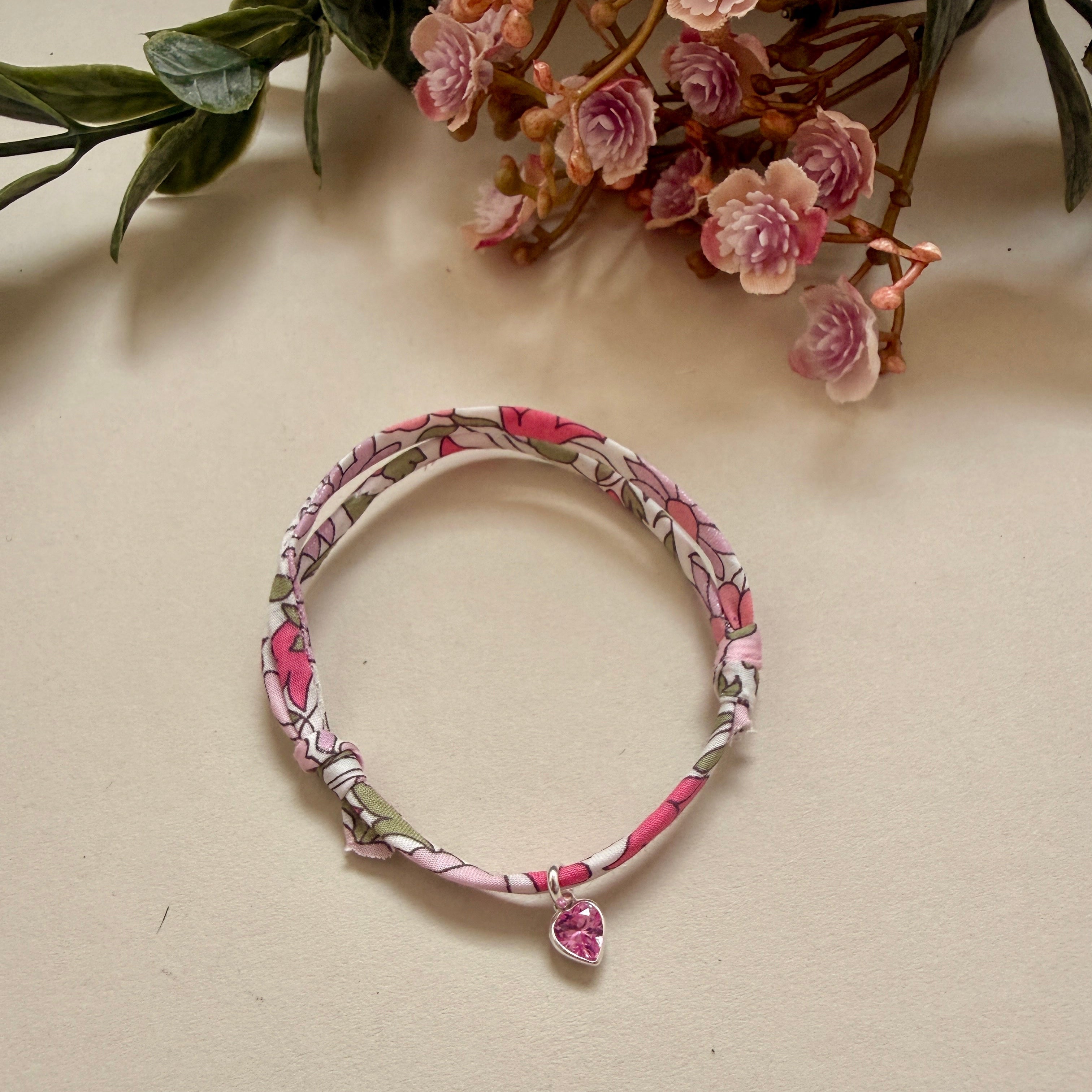 Mini Charm Liberty Bracelet | Personalised Initial or Birthstone