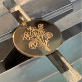 Family Birth Flower Bouquet Pendant Only — Personalised Charm in Silver or Gold