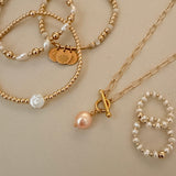 Gold filled freshwater pearl jewellery