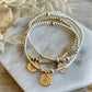 Chloe Birth Month Flower Bracelet - Gold Filled