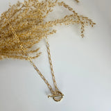 18K GOLD FILLED 'BECKY' TOGGLE NECKLACE