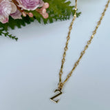 gold letter charm, gold letter pendant