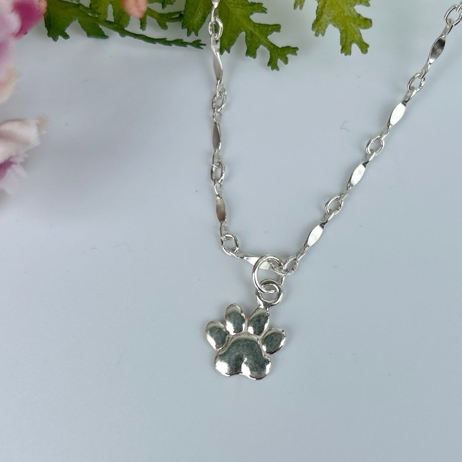 Paw print charm, paw print pendant