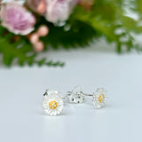 STERLING SILVER DAISY STUD EARRING