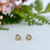 Gold filled knot stud earring 