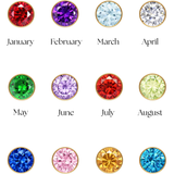 Birthstone Bezel Necklace