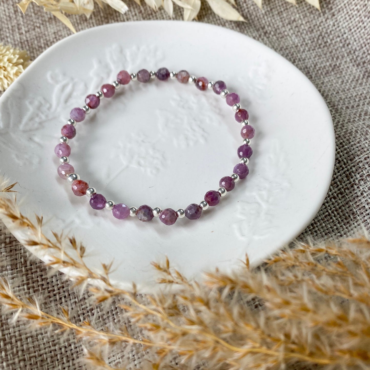 Sterling Silver Birthstone Row