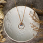 Gold Filled Birthstone Necklace, June and December  Birthstone