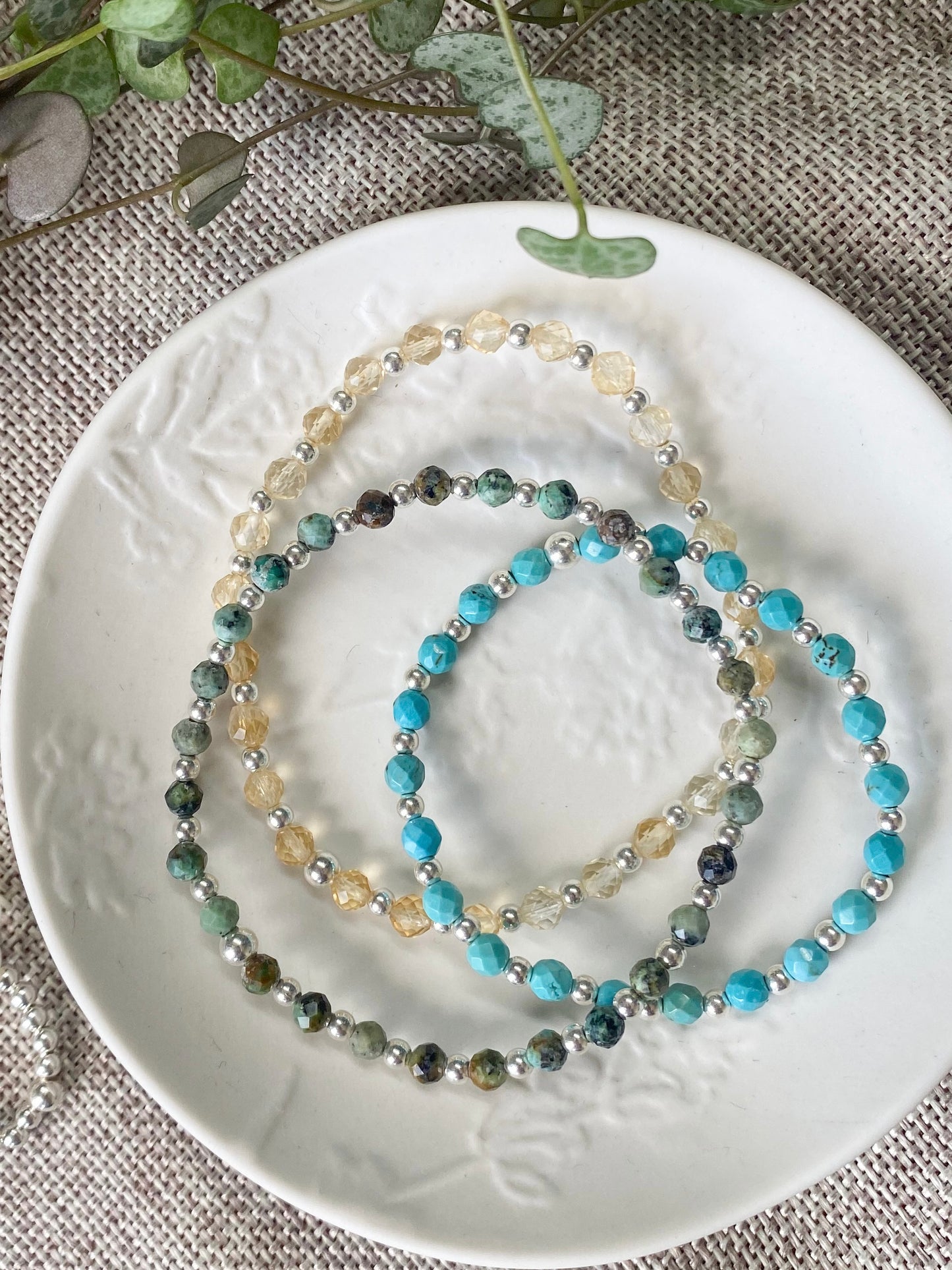 Sterling Silver Birthstone Row