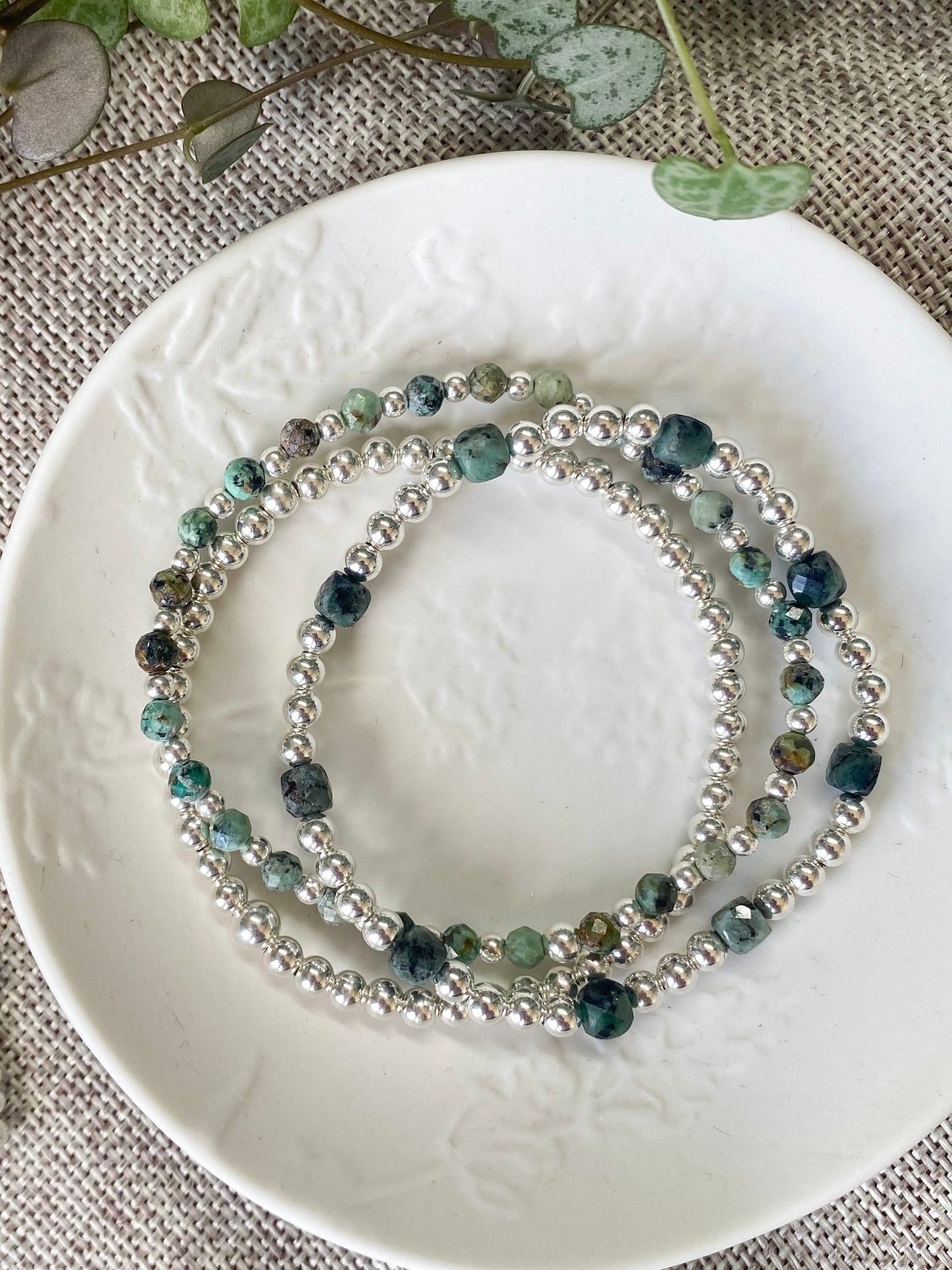 Sterling Silver Birthstone Row
