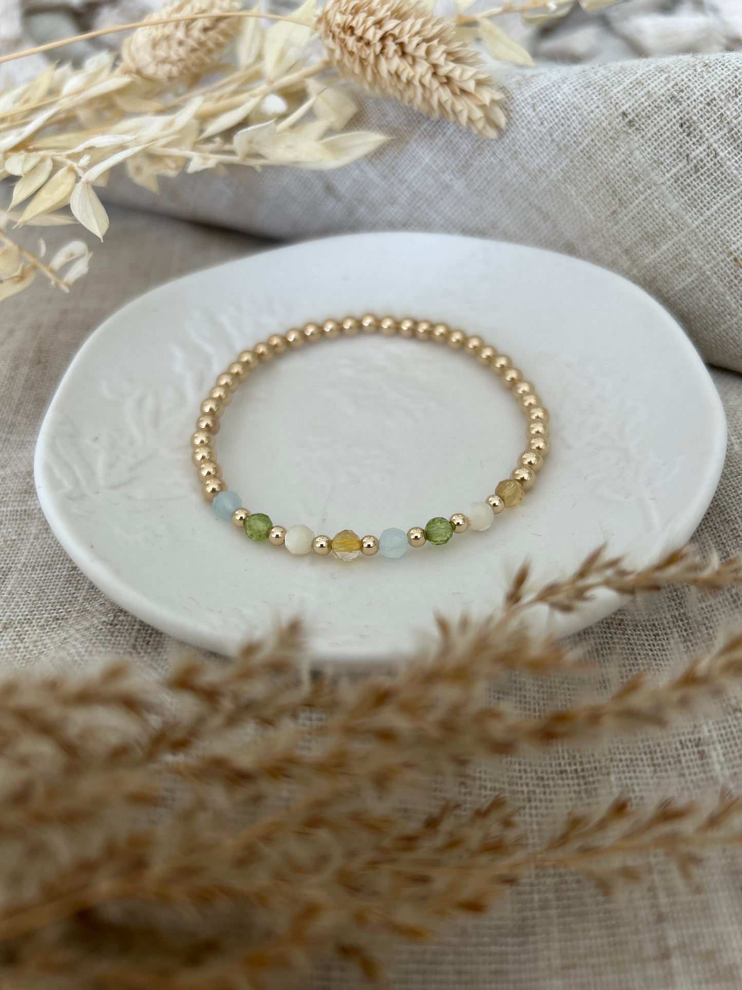 BIRTHSTONE BRACELET - GOLD FILLED