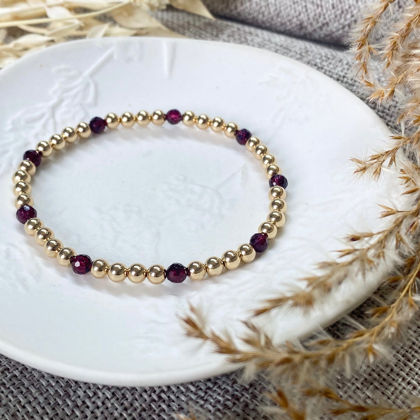 BIRTHSTONE BRACELET - GOLD FILLED