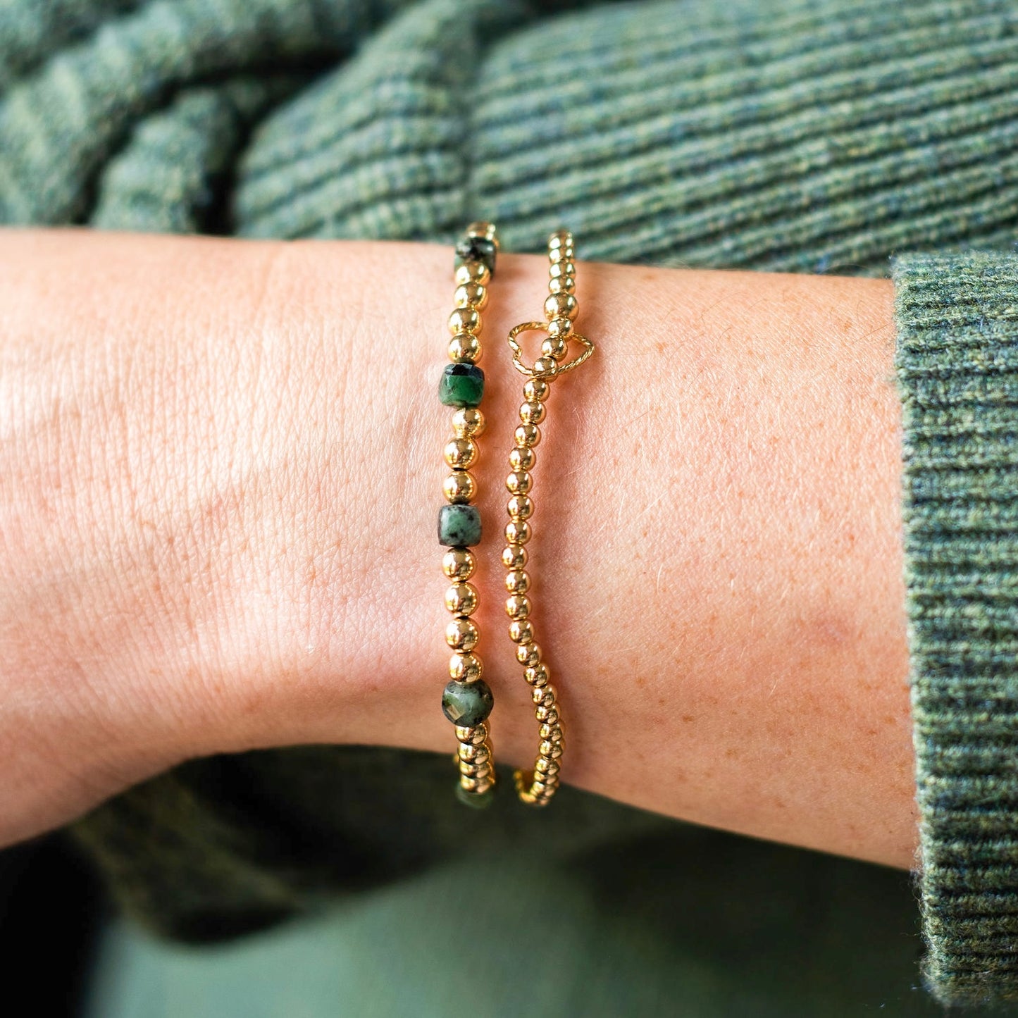 BIRTHSTONE BRACELET - GOLD FILLED