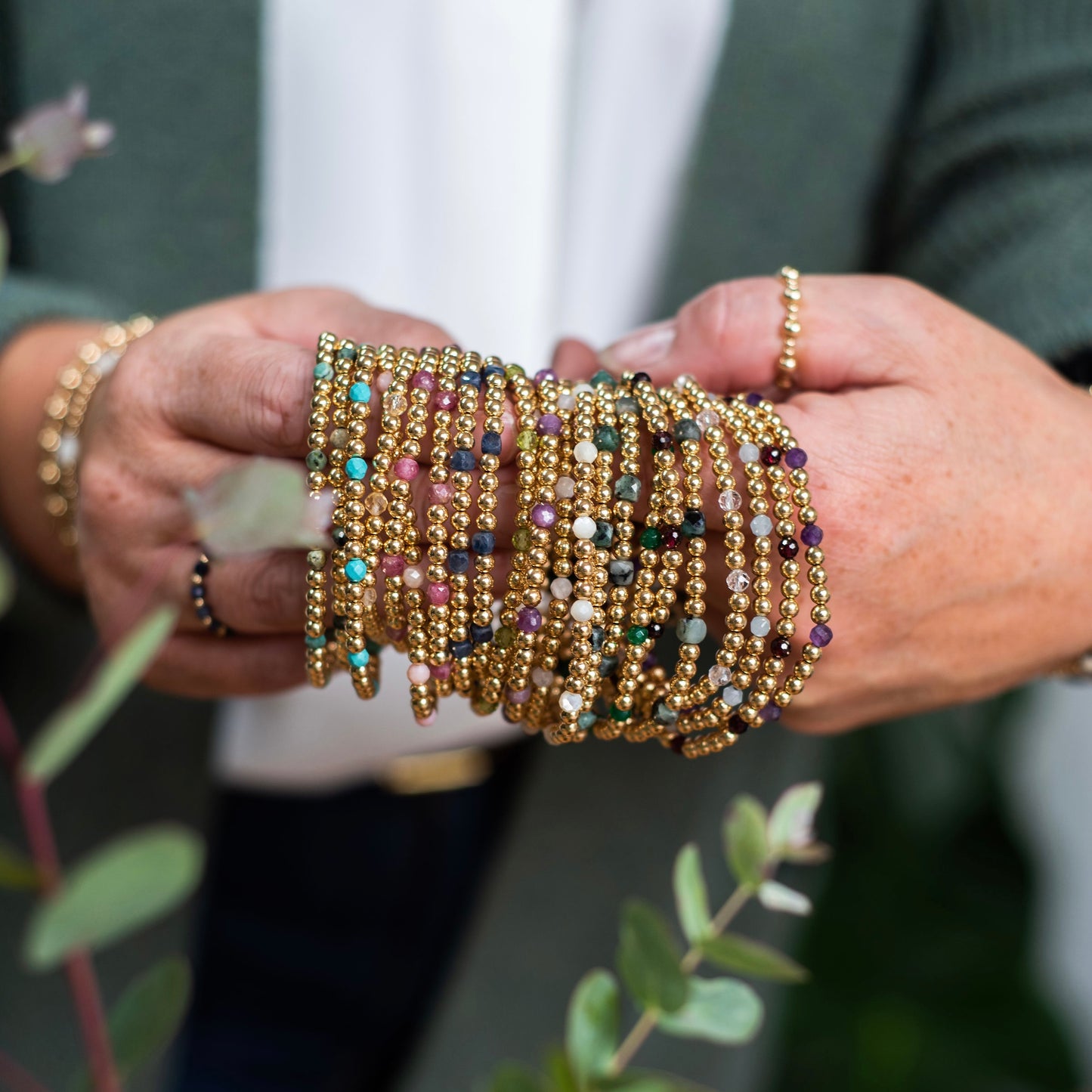 BIRTHSTONE BRACELET - GOLD FILLED